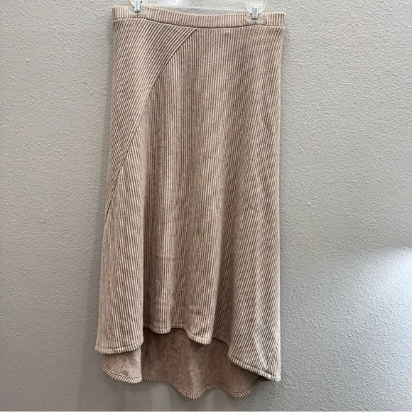 Nic+Zoe Skirt Womens Size Medium Brown Cozy All Day Midi Length Pull On - Picture 5 of 11